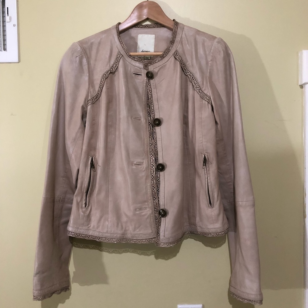 🌸Host Pick🌸Anthro Elevenses Leather Jacket